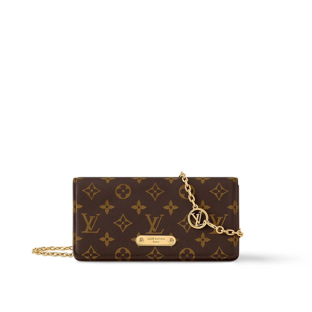 Louis Vuitton Monogram Wallet with Chain